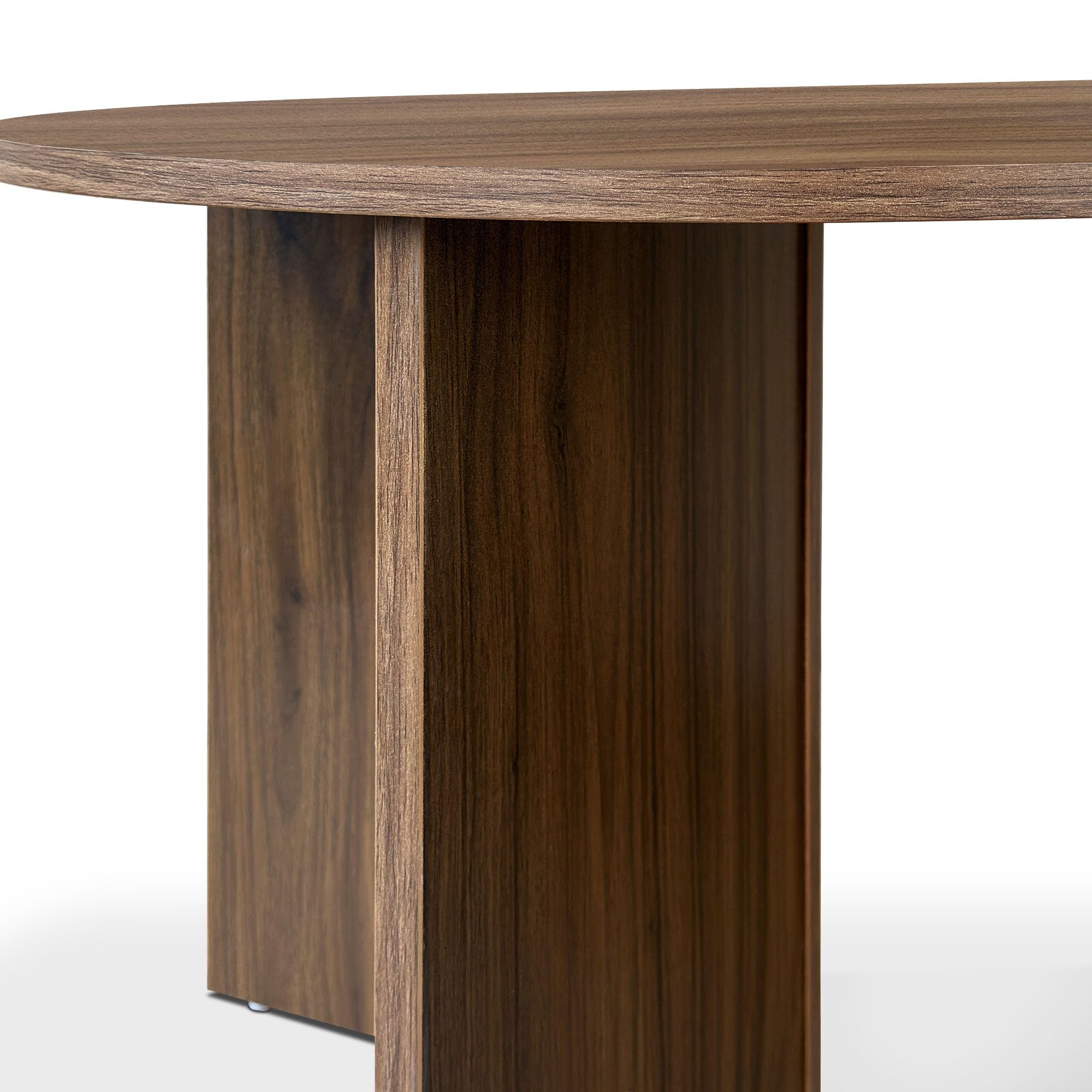 Table Basse Scandinave - 100 x 59,5 x 45 cm Sven - Finition Noyer Mélaminée - Plateau 15 mm - Structure Stable - Résistance Aux Rayures - Mobilier Salon Style Contemporain - Kit Inclus