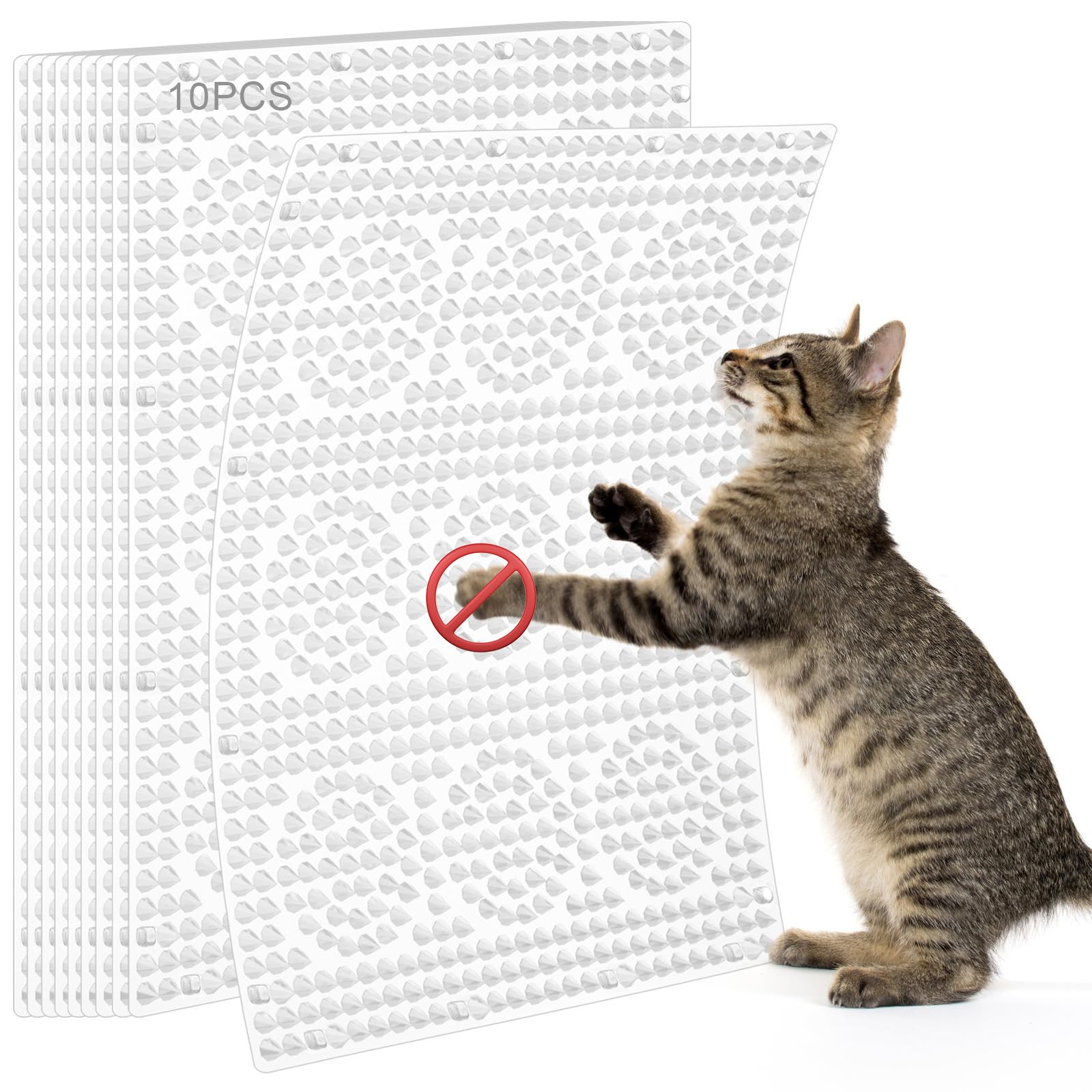 Amazon | Uross 猫よけシート 10枚- 41 x 33CM 猫除け とげとげシート