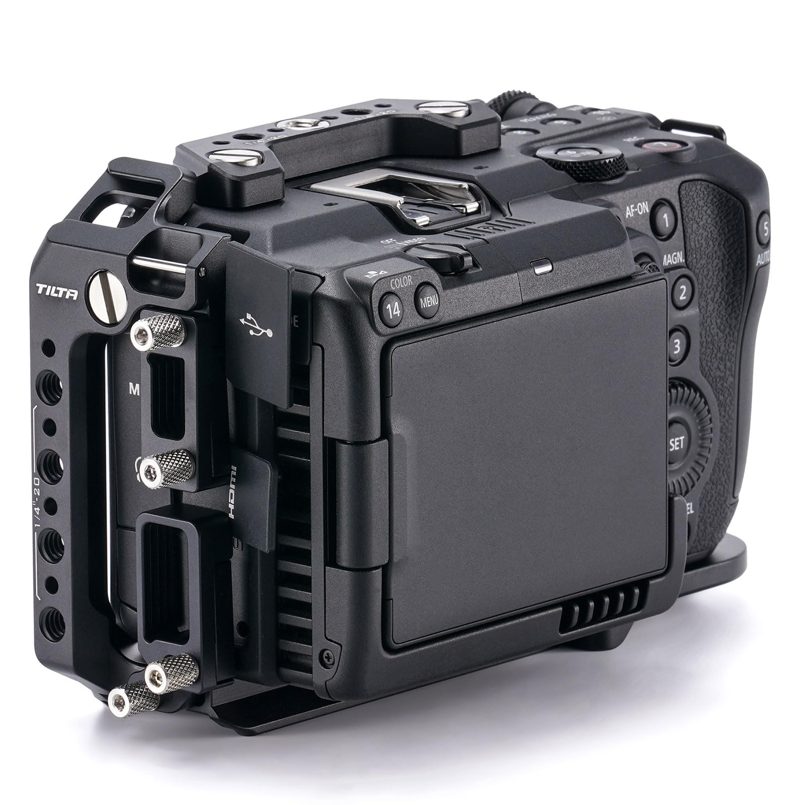 Tilta Gabbia C50, Gabbia Completa per Fotocamera Compatibile con C50 con Morsetti per Cavi - Nero - Nero TA-T93-FCC-B