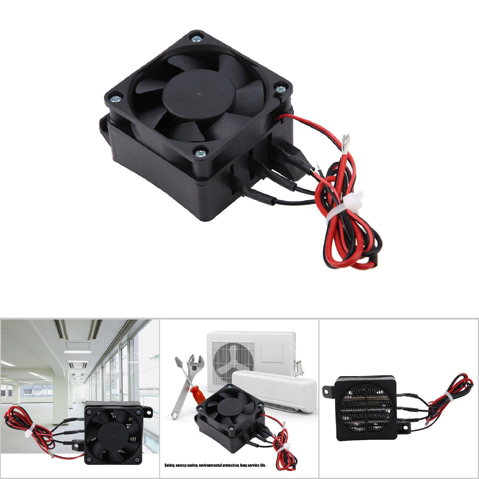 Réchauffeur d'air 12 V/24 V 300 W/400 W Mini Chauffage à Air Isolation à Température Constante Thermistor Fan Thermistor Heater, Pièces de Rechange (Ventilateur 12V 300W)