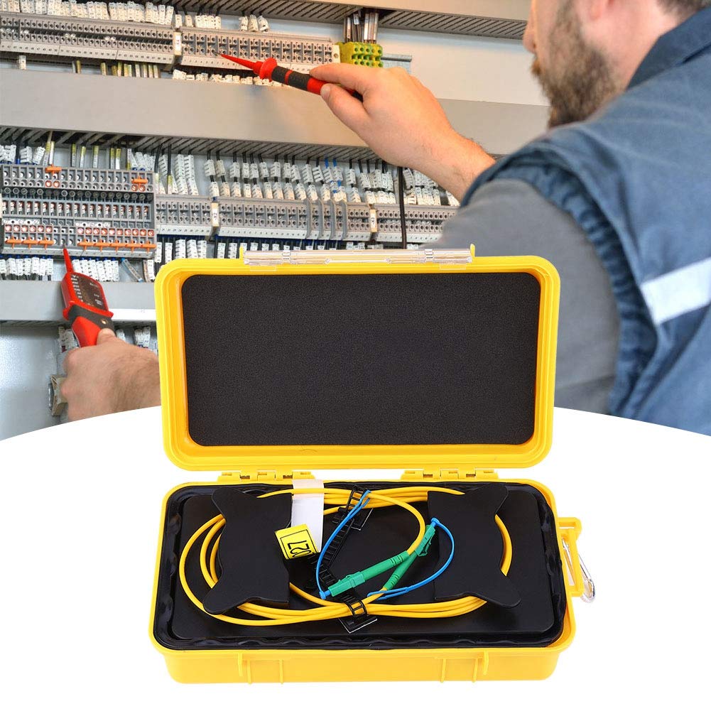 Câble de lancement OTDR professionnel 2000 m monomode haute performance à fibre optique avec zone morte pour des tests OTDR précis, avec coffret de rangement