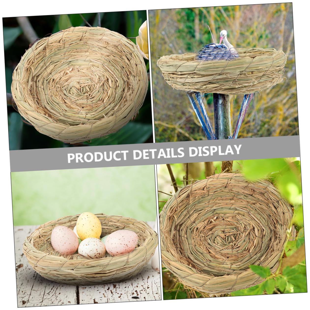 Nido De Pájaros De para Cría De Aves y Conejos Nido Colgante Decorativo para Jardín Casa De Incubación para Palomas y Periquitos