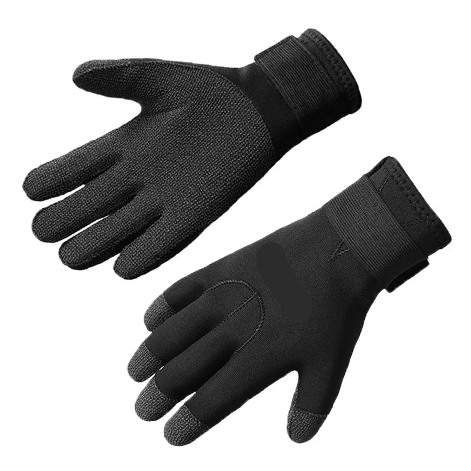 Genérico Guantes de Buceo Kevlar de 5 mm, Guantes cálidos Antideslizantes a Prueba de arañazos for Practicar Surf y Cazar Peces