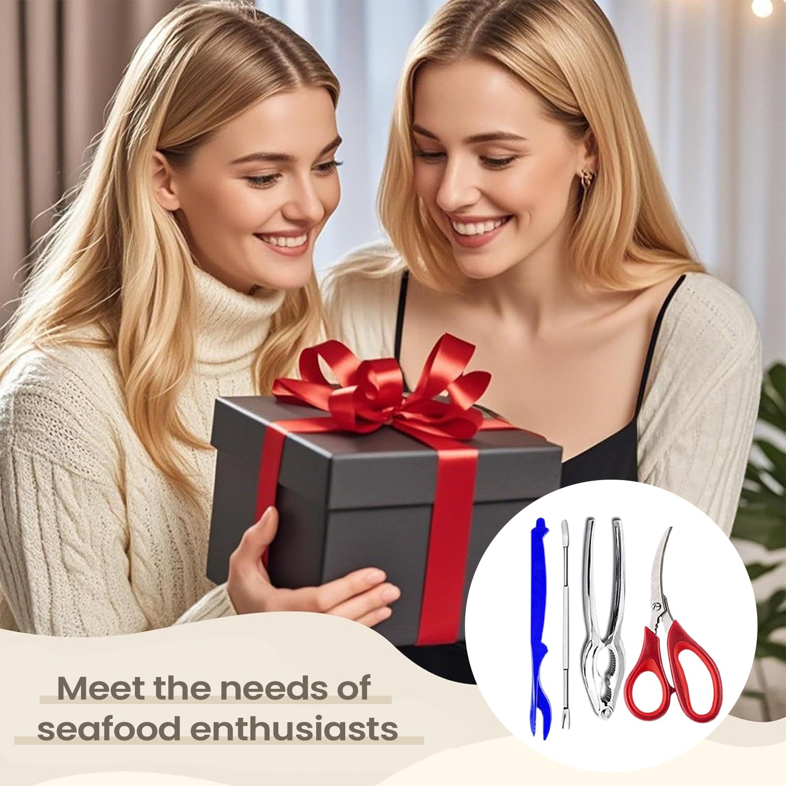 Rompedores De Cangrejos Y Herramientas Utensilios De Cocina Ergonómicos | Juego De Tijeras Rompecrustáceos Para Langosta Para Cocina Casera Restaurante Mariscos Nueces Camping Al Aire