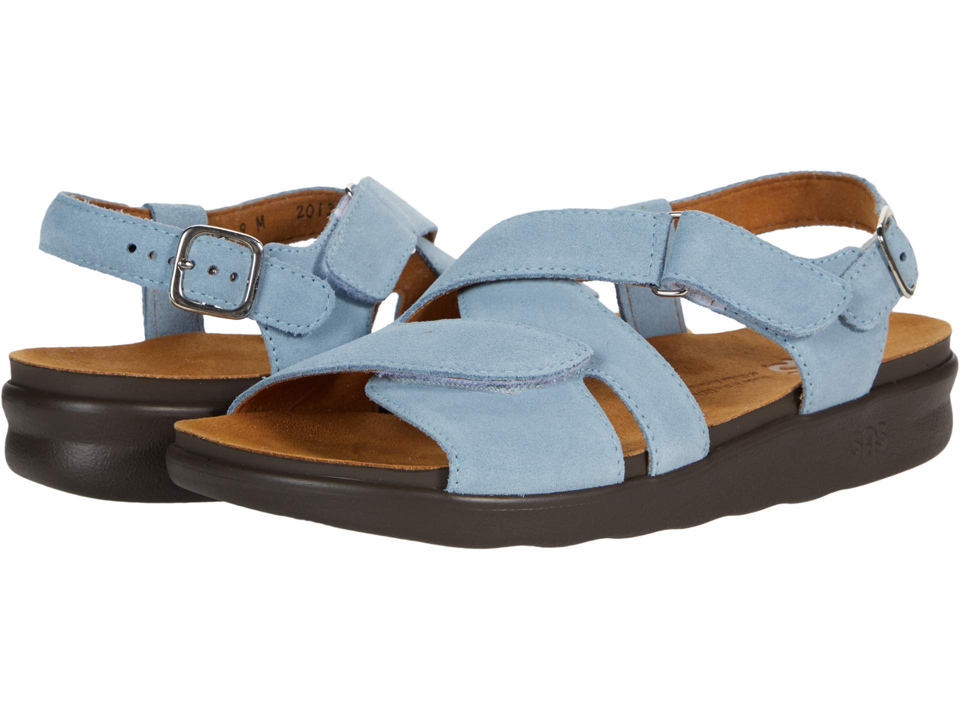 Huggy Platform Sandals for Women - Leather Upper with Criss-Cross Straps, Cozy and Comfortable Casual Sandals-image-7