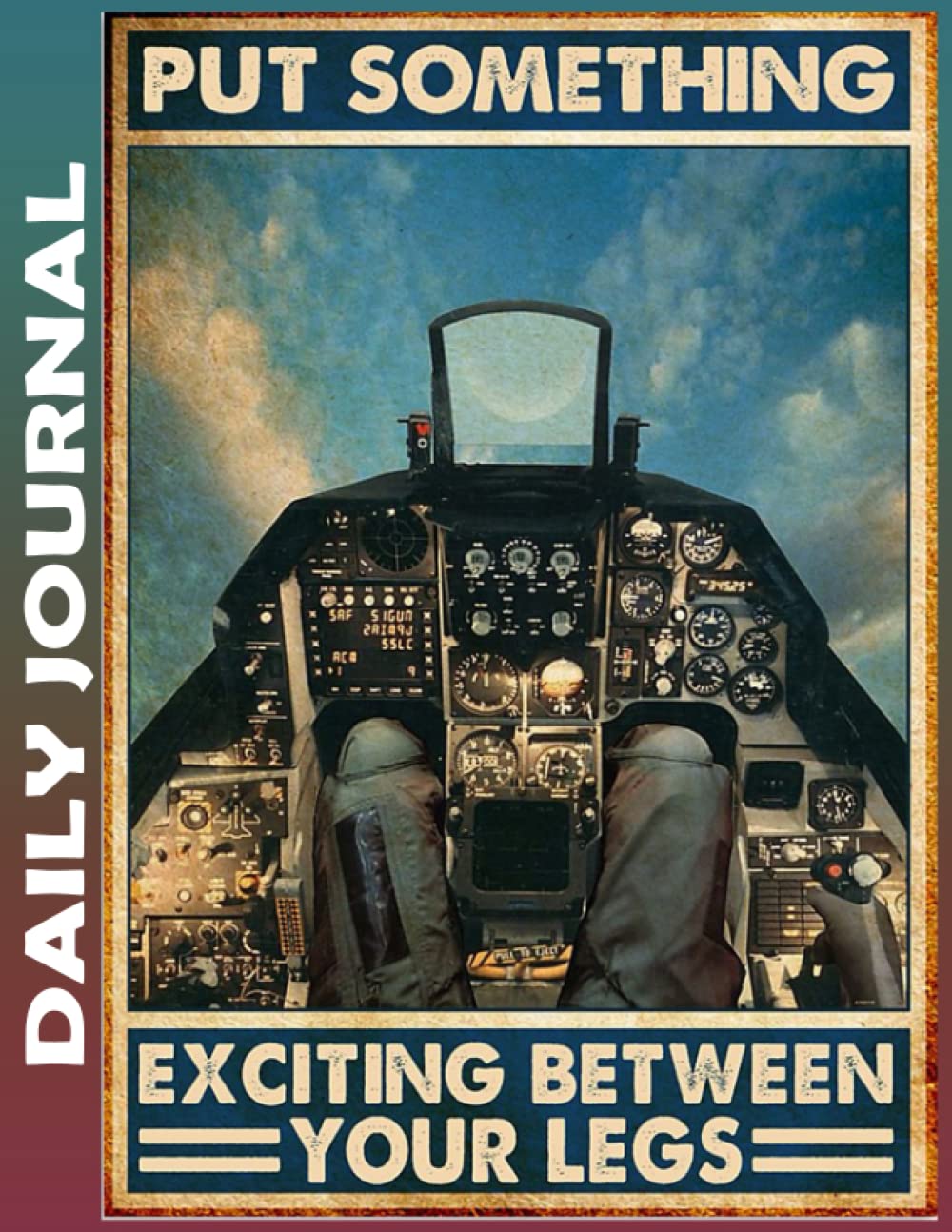 Daily Journal: pilot plane put st exciting legs pt phq nna Easily Organizes Your Daily Tasks And Boosts Productivity - The Perfect Journal And Undated Office Supplies Notepad For Women