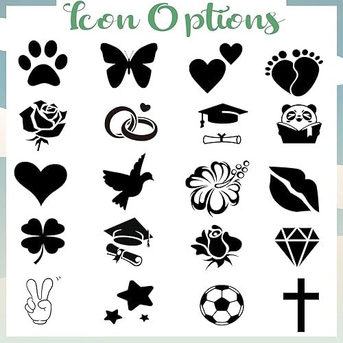 Miniatura 3 de Hodmec 10 bolígrafos personalizados con purpurina a granel personalizados retráctiles de tinta negra para graduación, cumpleaños, boda, regalos