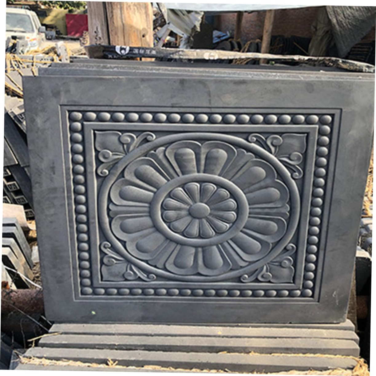 LALAFINA Molde de Ladrillo de Hormigón Reutilizable para Pavimento Exterior, Plástico Diseño Antiguo y Resistente al Deslizamiento para Patios y Jardines