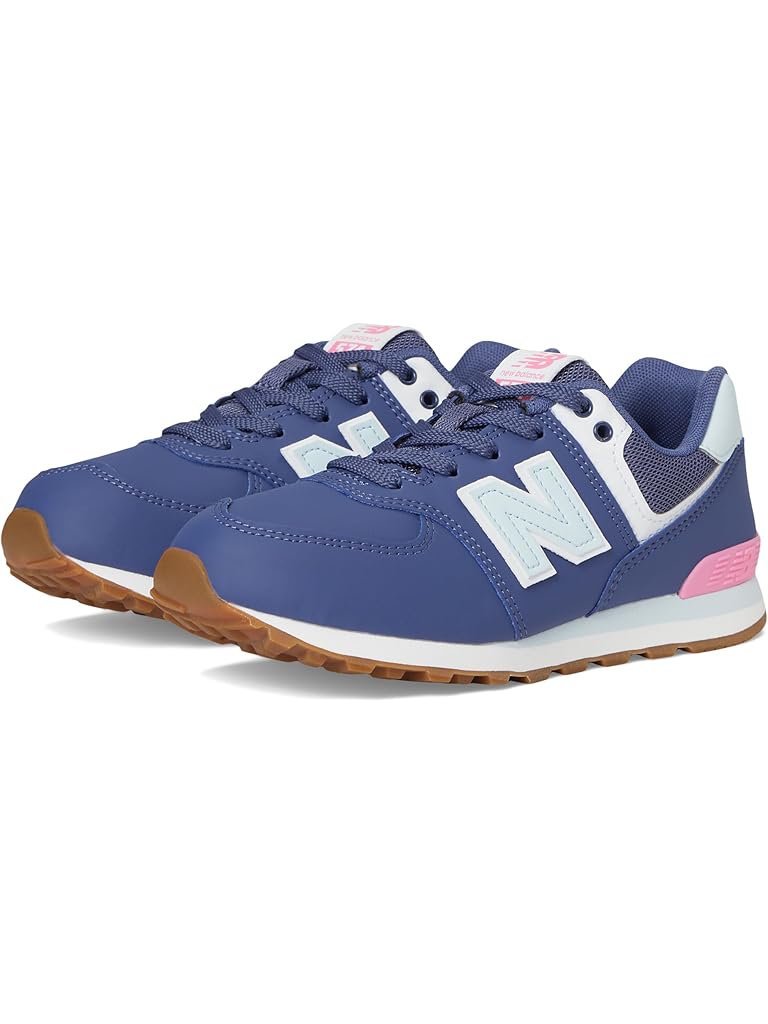 White New Balance 574 (Little Kid)