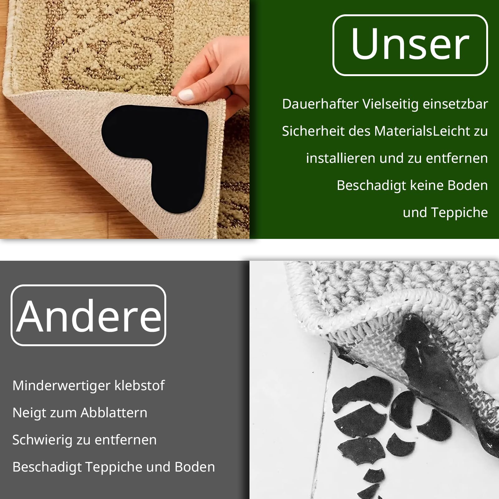 Almohadilla Para Alfombra Antideslizante Almohadilla Para Alfombra Antideslizante Lavado Facil Se Puede Cortar 200 80 Cm