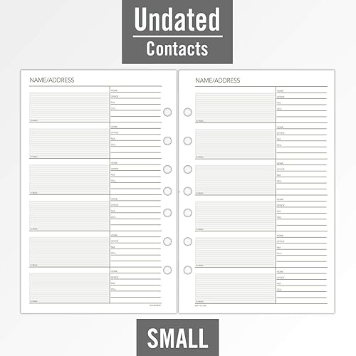Miniatura 2 de AT-A-GLANCE Day Runner - Páginas de teléfono y direcciones, recarga, hojas sueltas, sin fecha, para planificador, 5-1/2 x 8-1/2 pulgadas, tamaño 4,