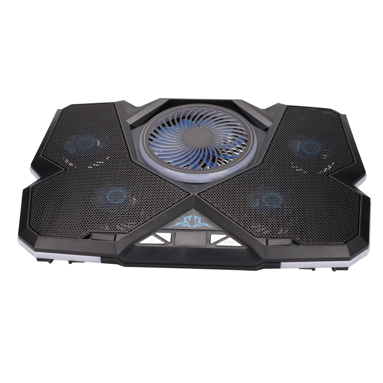 Base di raffreddamento per laptop 12 modalità RGB 7 supporti in altezza Ventola di raffreddamento per laptop da gioco con schermo LED e controllo touch per giochi e lavoro su