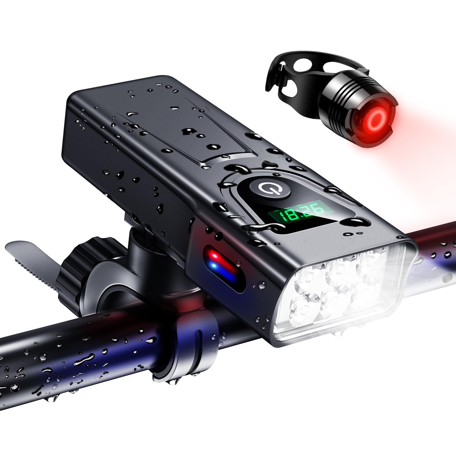 ハイローモバイル関連☆ Amazon | 自転車 ライト 充電式 【6つ強力ランプ 5200mAh大容量】 1000