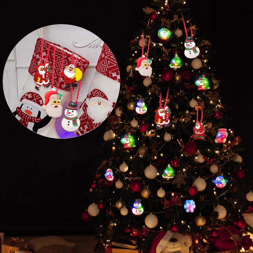 Condition photo showing New/Like New for Atonofun Christmas Party Favors for Kids Light Up Xmas Gift Flash Rings Necklaces Bracelets 42 Pack LED Toys Glow in the Dark Party Supplies for Holiday Christmas Stocking Stuffers