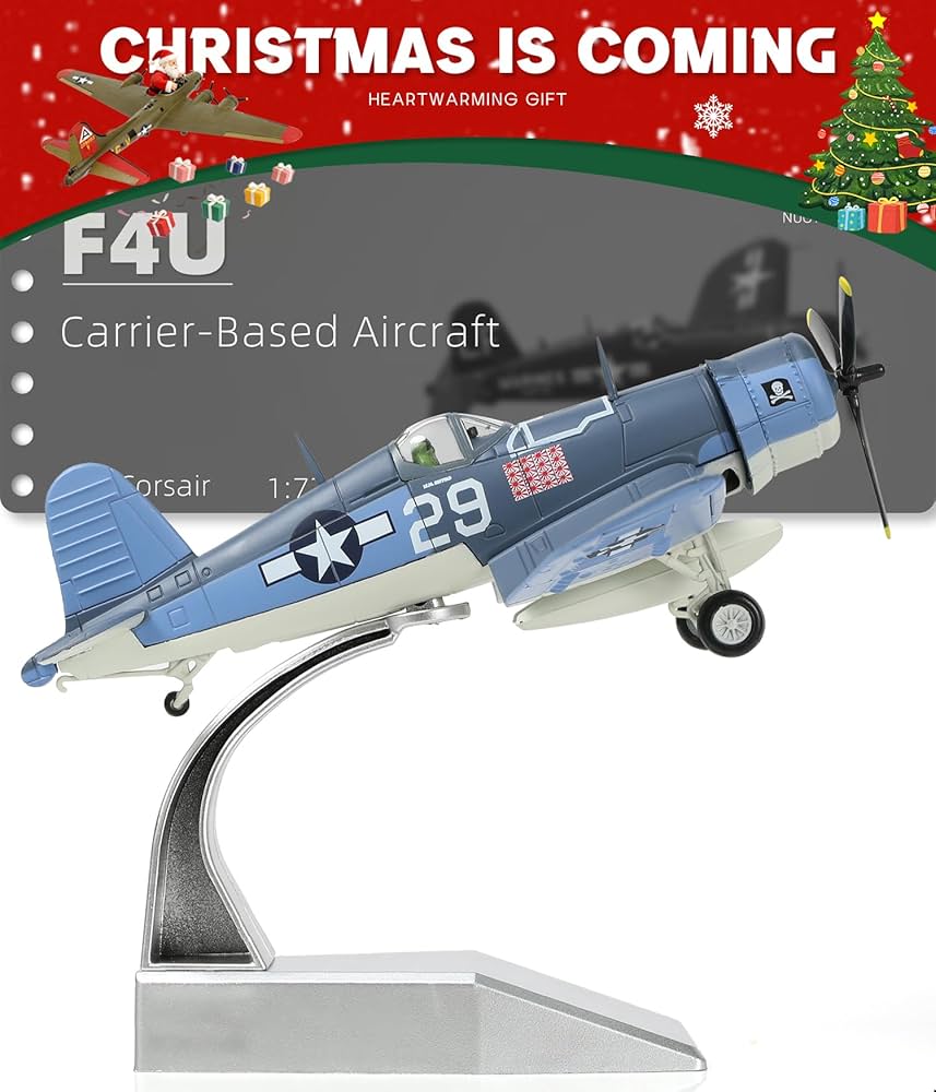 Amazon.co.jp: NUOTIE 1/72 スケール USA F-4U 戦闘機モデル 第二次