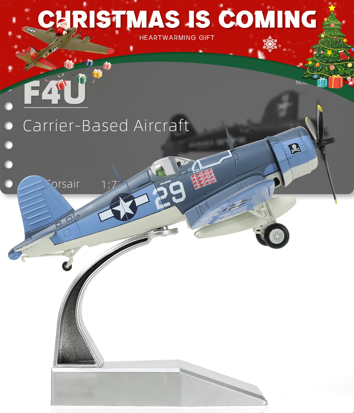 Amazon.co.jp: NUOTIE 1/72 スケール USA F-4U 戦闘機モデル 第二次