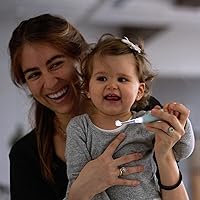 Vista 6 de Papablic BabyHandy - Paquete de 2 etapas con cepillo de dientes eléctrico sónico Debby para niños pequeños