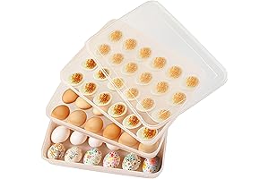 Rubbermaid Deviled Egg Containers with Lids - 3-Pack (72-Eggs Capacity)