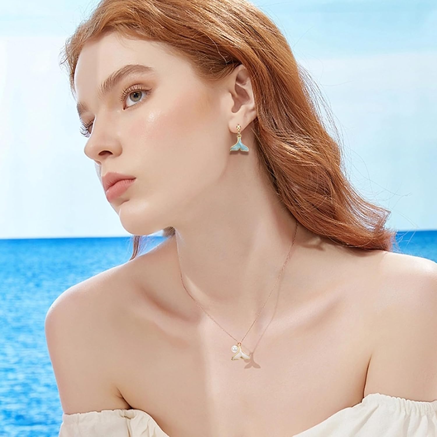 Honbay 30PCS Enamel Alloy Charms Pendant Dainty Fish Tail Pendants Cute Whale Tail Dolphin Tail Tiny Pendants Bead Charms for Keychains Earrings Bracelets Necklaces Jewelry Making and DIY Crafts - Image 3