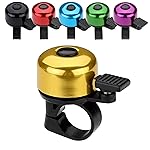 Paliston Bike Bell Bicycle Bell Crisp Sound for Adults Kids Boys Girls Gold