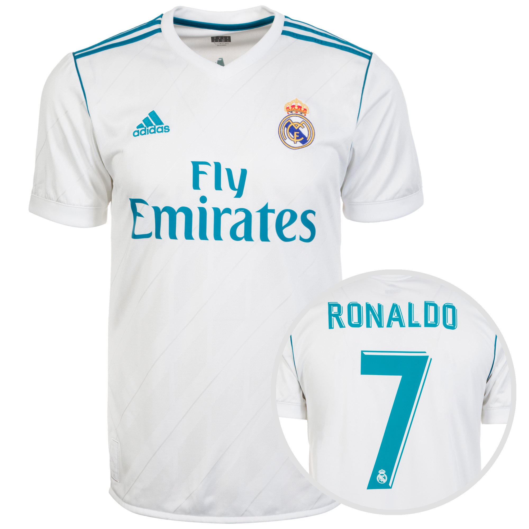 adidas Real Madrid Home Ronaldo 2017/2018 Men's Jersey : Amazon.de
