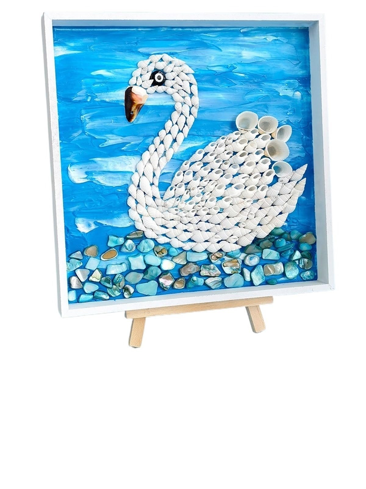 MEYTXOA Kit Mosaico Pittura decorativa tridimensionale fatta a mano, pacchetto di materiali didattici for ornamenti pittura creativa a mosaico