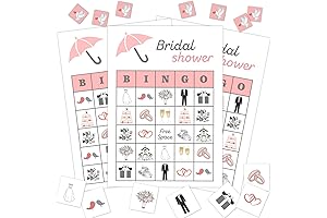 24-Player Bridal Shower Party Bingo Game