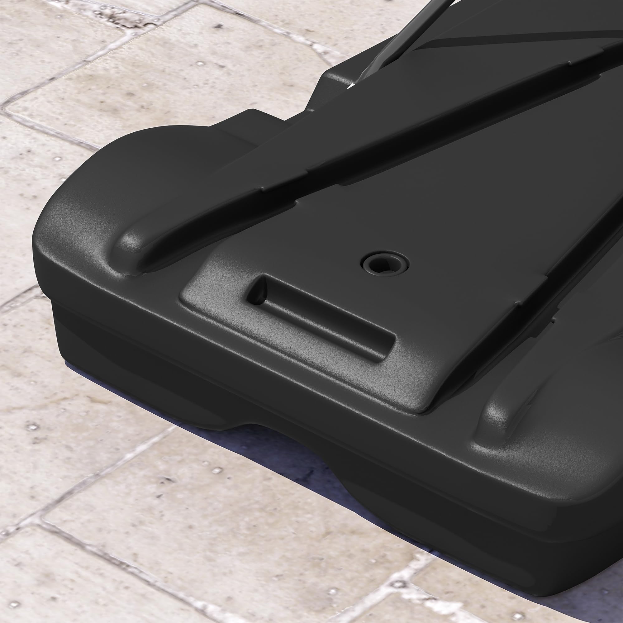 SPORTNOW Canasta de Baloncesto Exterior Tablero Dardos Altura Ajustable 210-247 cm Aro Portátil Ruedas Base Rellenable Negro
