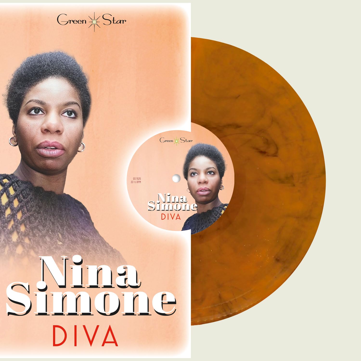 SIMONE, Nina - Diva (remastered) - limited orange & black marbled vinyl LP