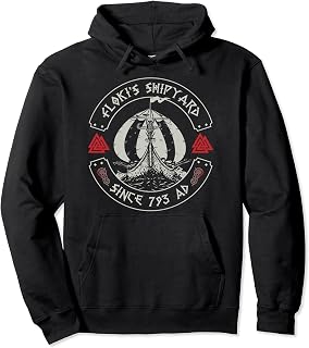 Viking Floki The Shipbuilder Flokis Shipyard - Great Vikings Pullover Hoodie