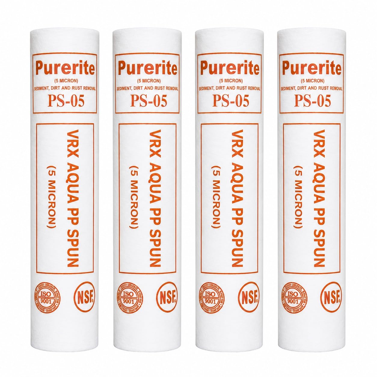 PS-05 PP Spun Sediment Filter Cartridge, 5 Micron, Pack of 4-image-36