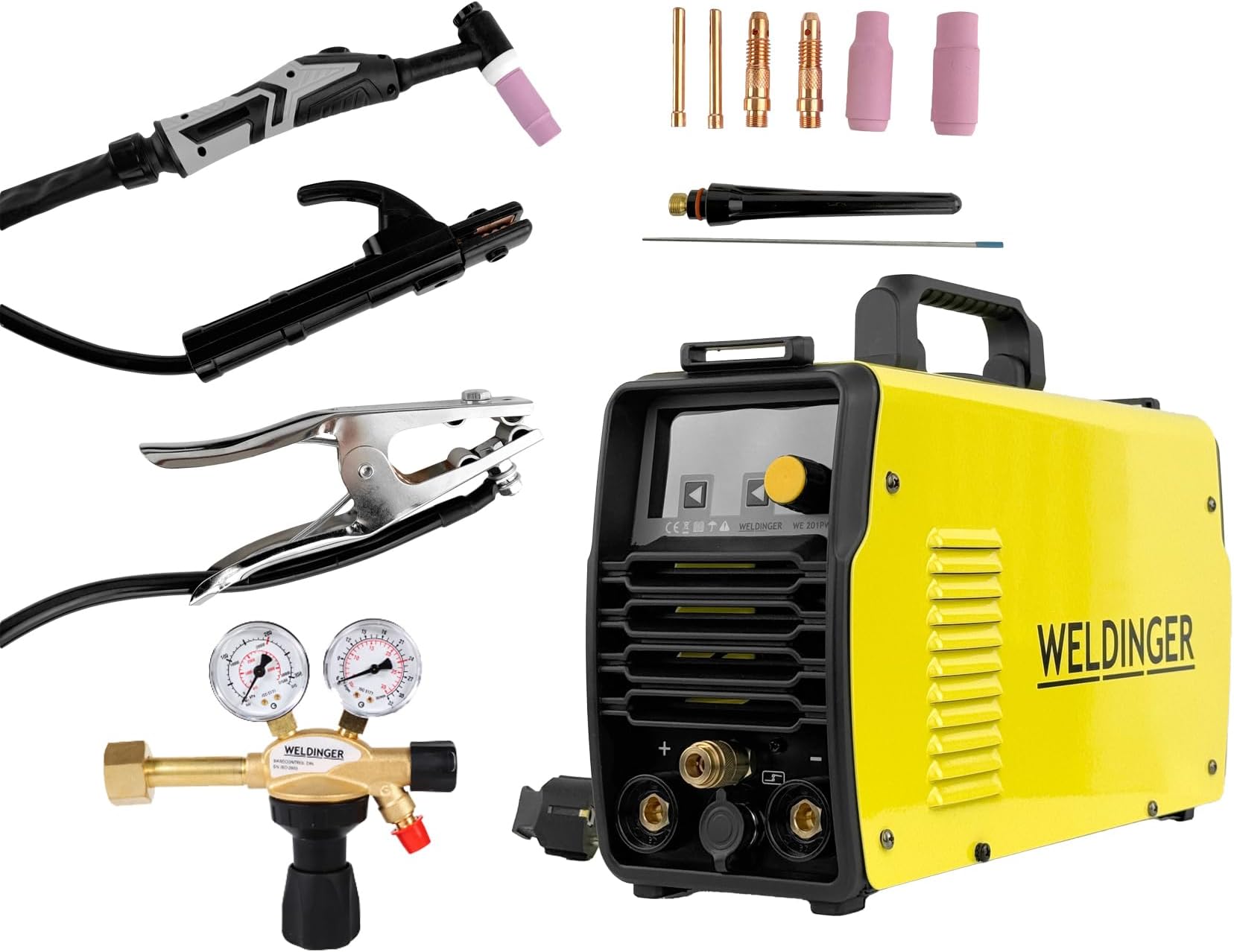 WELDINGER WIG-Schweißgerät WE 2030P ACDC pro - Inverter HF-Zündung zum ...