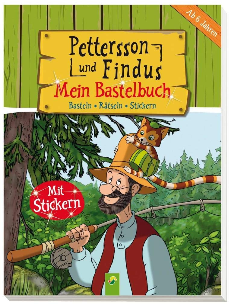 Pettersson und Findus - Mein Bastelbuch: Basteln - Malen - Rätseln: Basteln - Rätseln - Stickern