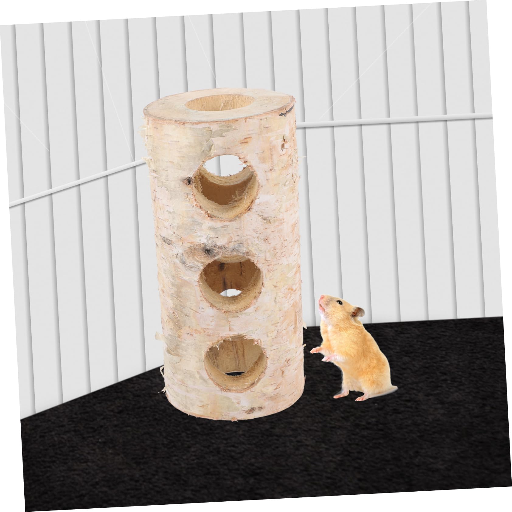 Yardwe Hamstertunnel für Kleine Haustiere Stabiles und Verarbeitetes Hamsterspielzeug als Versteck und Höhle im Käfig Beige