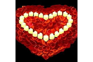 Belas Decorativas para Dia dos Namorados & Velas Decorativas de Corações e Luz de Chá