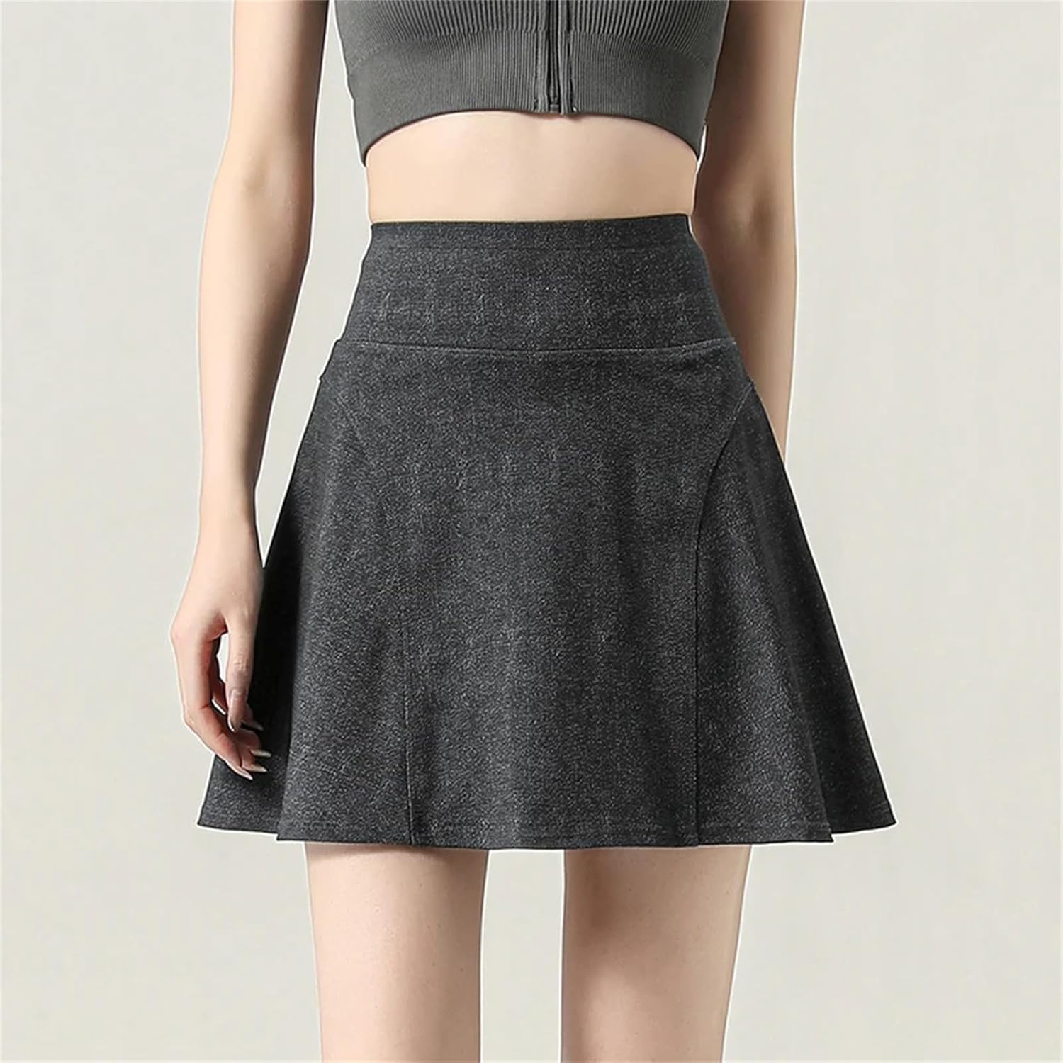 High Waist Sports Skirt for Women with Shorts Fitness Badminton Yoga All Match A Line Mini Skirt