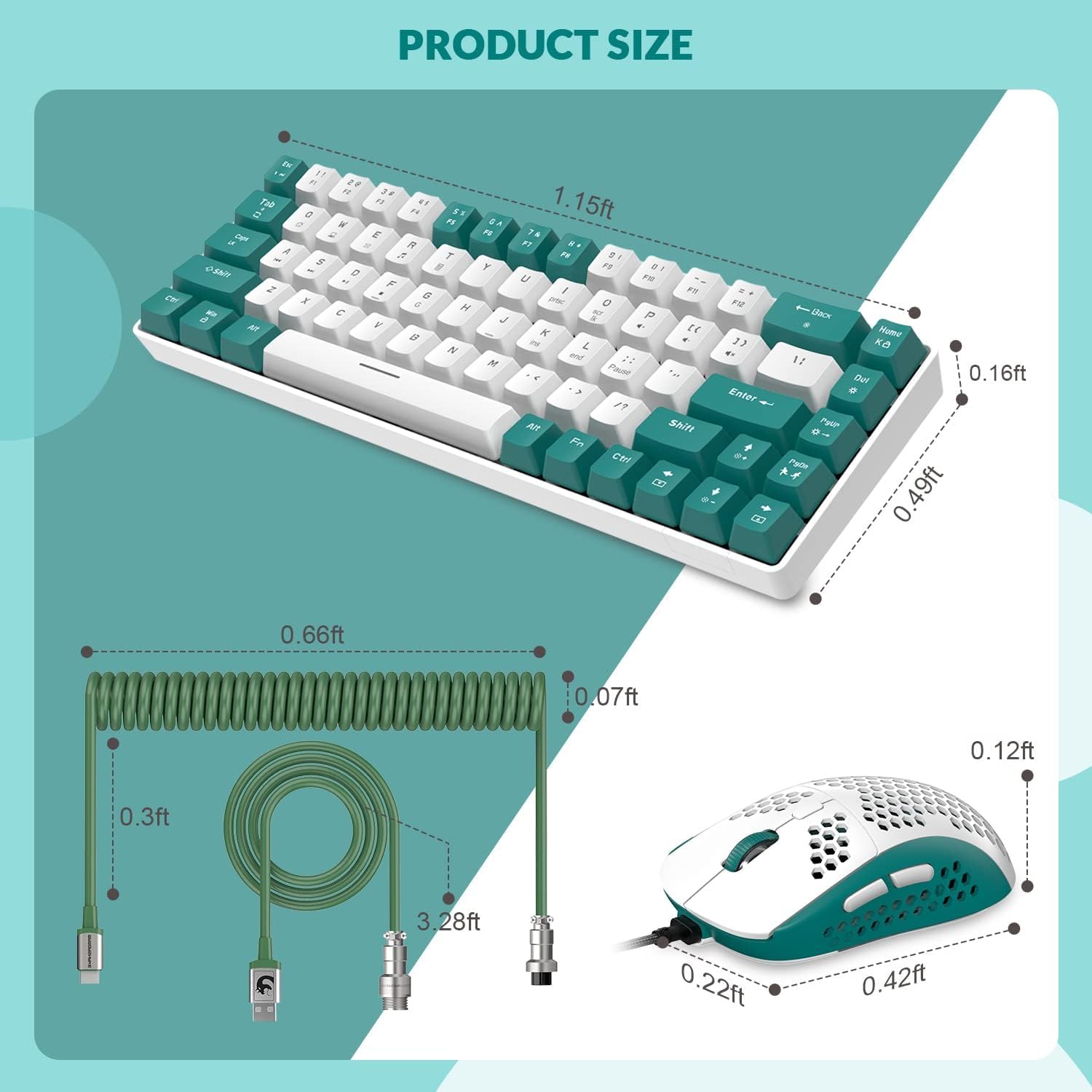 BIIOONES Tastiera PC con Filo per Computer/Laptop/Notebook -689
