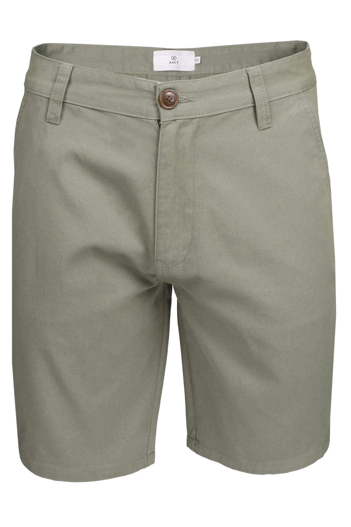 Xact Pantalones Cortos Hombre Chino Bermuda Algodón Regular Fit Elegantes Casual 23 cm