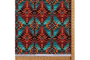 Southwestern Native American Aztec Print Fabric