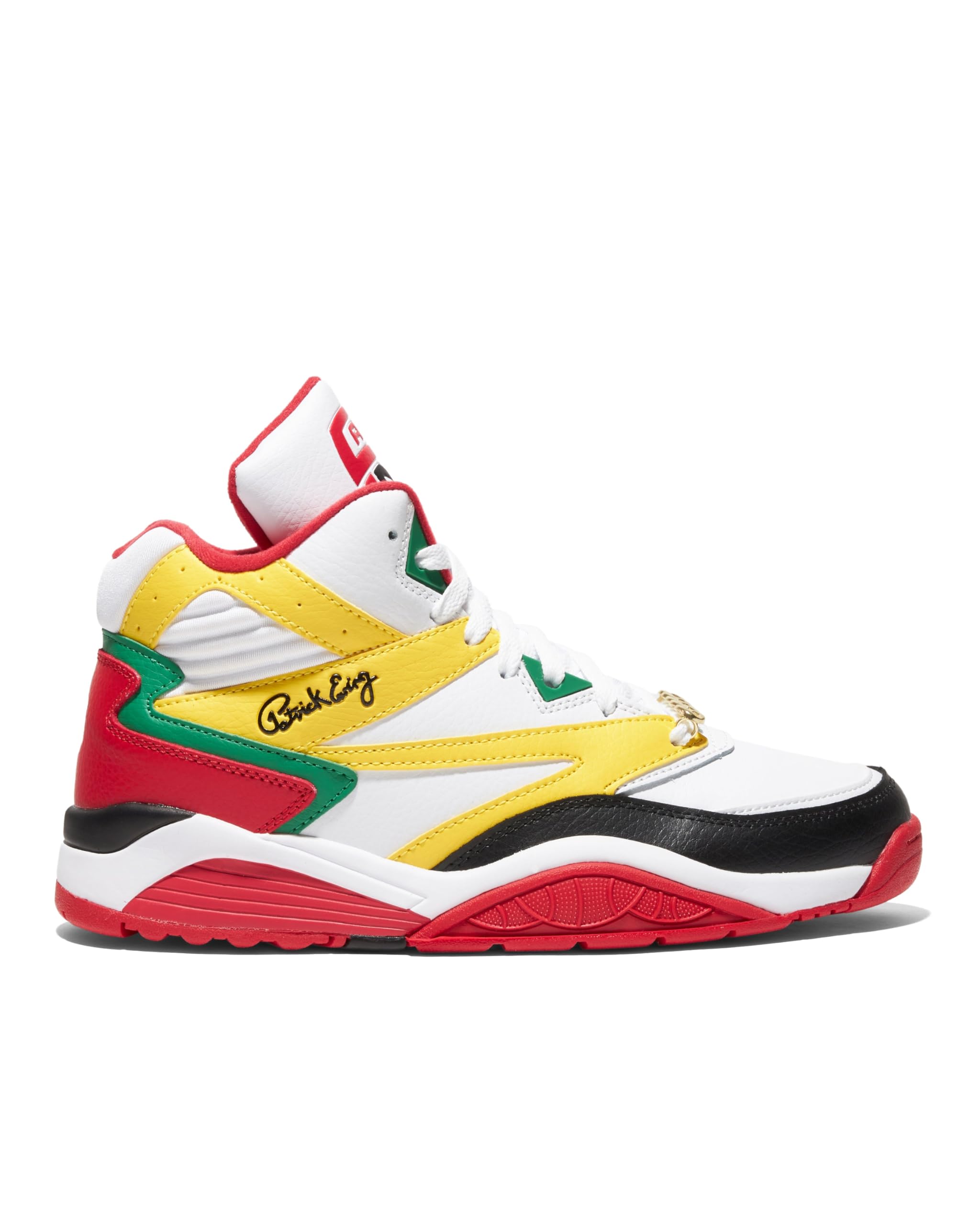 PATRICK EWING Athletics Sport Lite x Salt-N-Pepa White/Red/Lemon/Black Sneakers – Limited Edition '90s-Inspired Collaboration