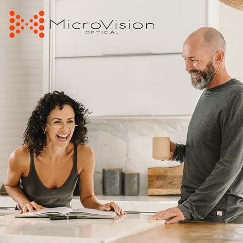 Miniatura 6 de MicroVision Optical Gafas de lectura de aire plegables planas con tecnología patentada de bisagra rodante y estuche compacto para mujeres y hombres