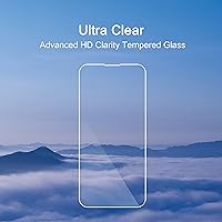 Vista 4 de Ailun Protector de Pantalla para iPhone 14 Plus/iPhone 14 Pro Max [6.7 Pulgadas] Pantalla 3 Unidades Vidrio Templado, Protección de Sensor