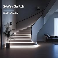 MVAVA M3 Egypólusú Kapcsoló LED Visszajelzővel - Fekete Selyemmatt Kivitel, Rugós Csatlakozás, 80x80mm, Süllyesztett Szerelésű Villanykapcso 5