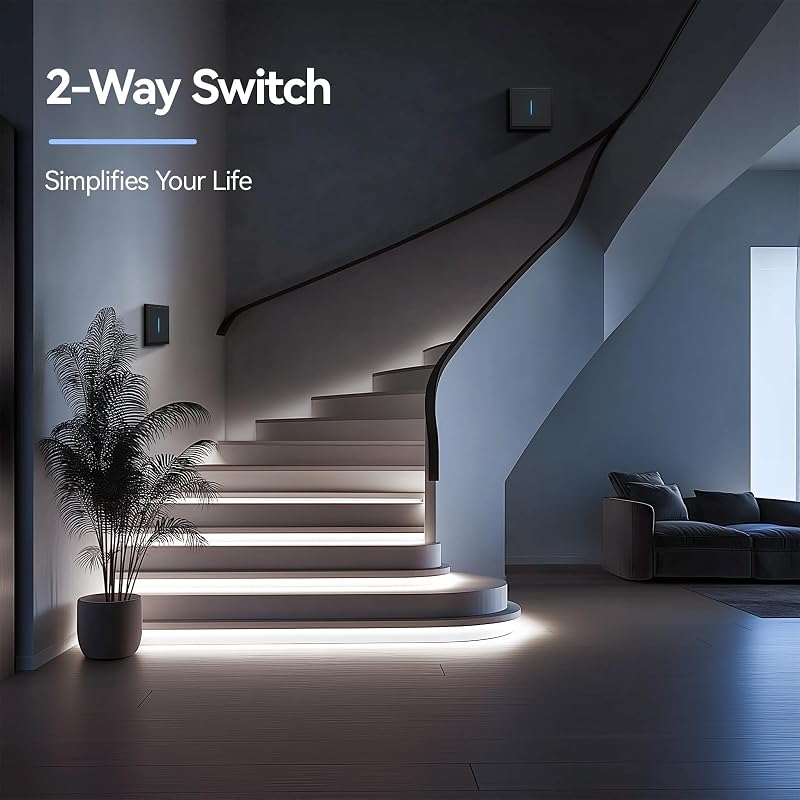 MVAVA M3 Egypólusú Kapcsoló LED Visszajelzővel - Fekete Selyemmatt Kivitel, Rugós Csatlakozás, 80x80mm, Süllyesztett Szerelésű Villanykapcso