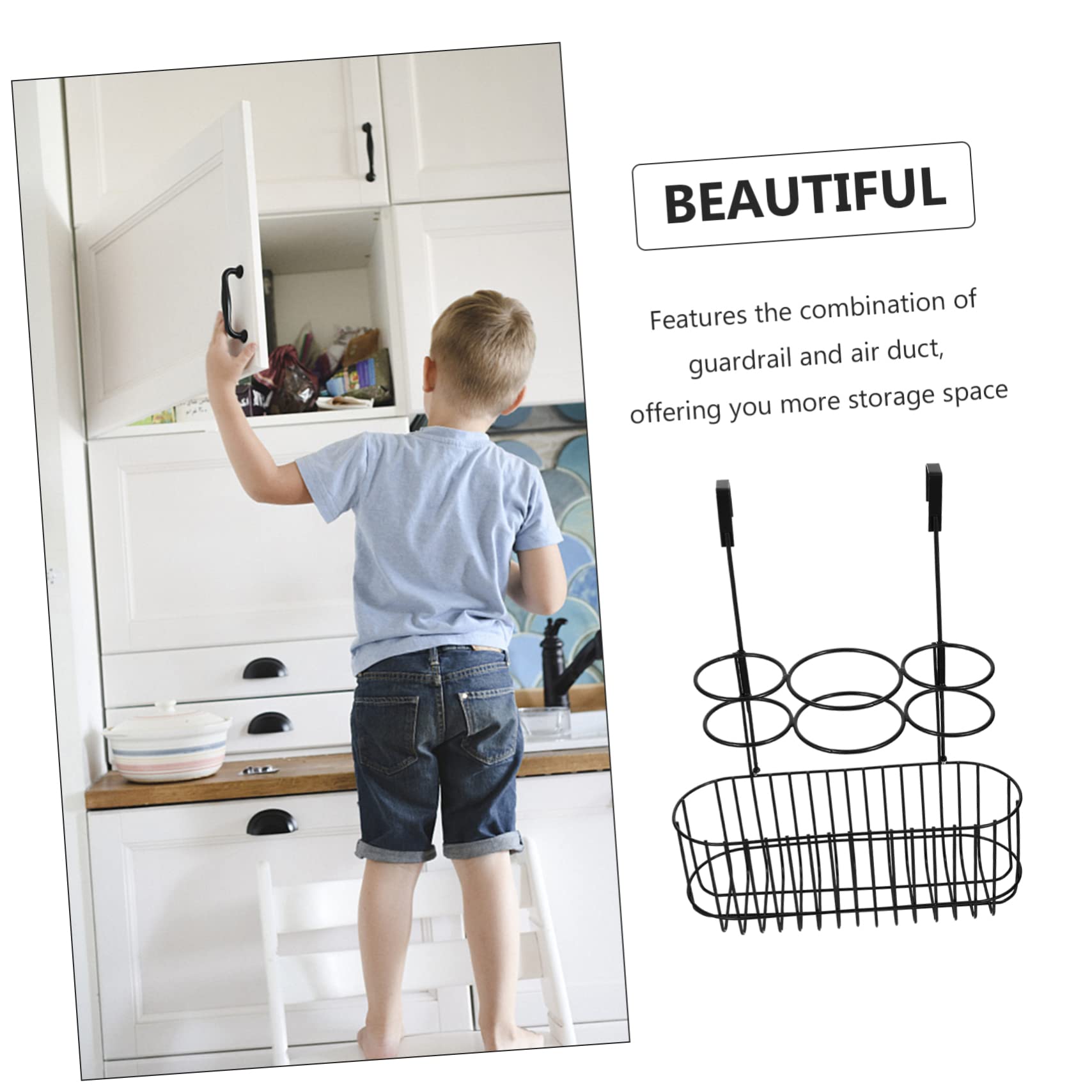 1pezzi Porta Asciugacapelli Da Parete Ferro Supporto Per Organizzazione Soggiorno Bagno Design Semplice e Funzionale Facile Da Installare Per Casa e Ufficio