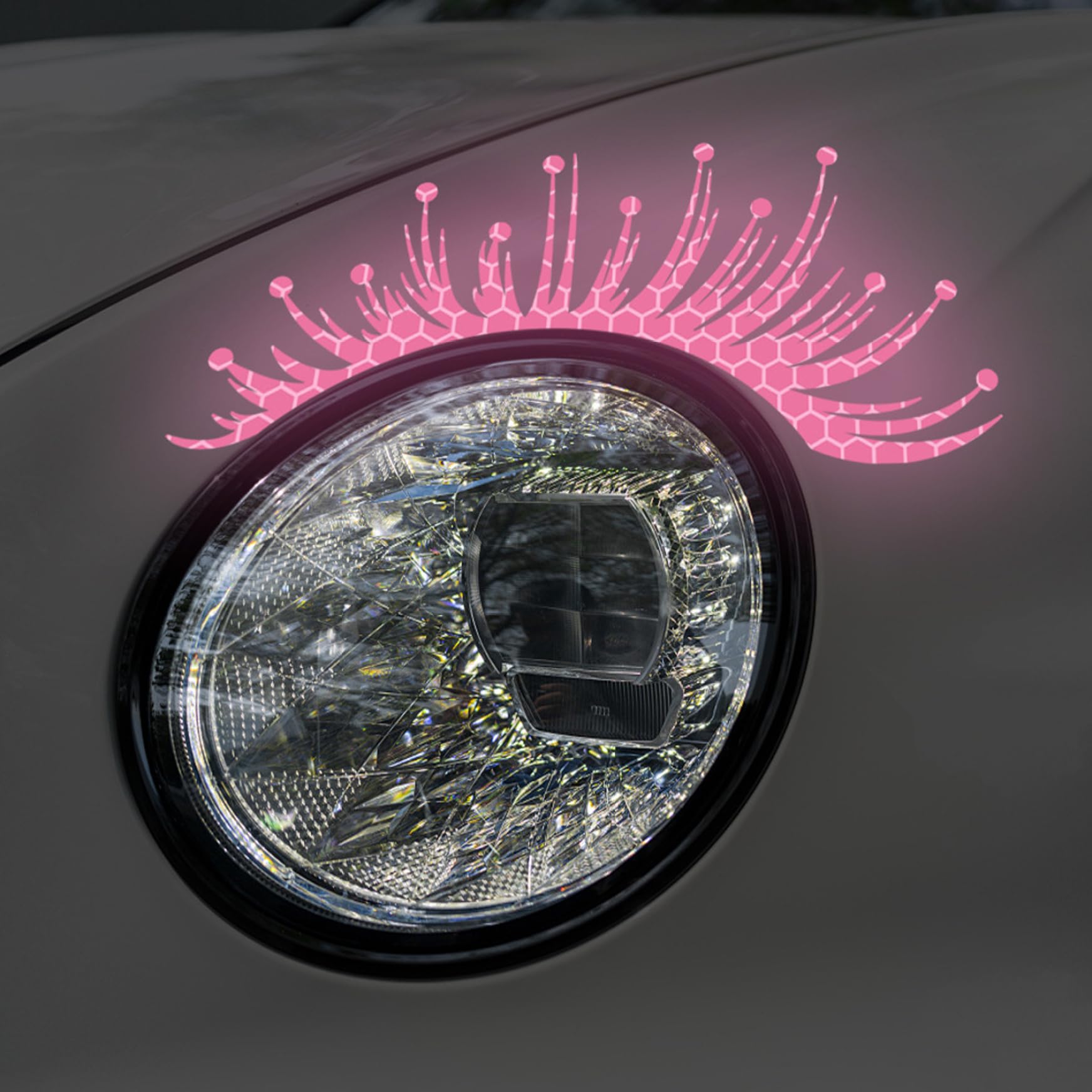 Eyelash Car Tail Lights Looking Like