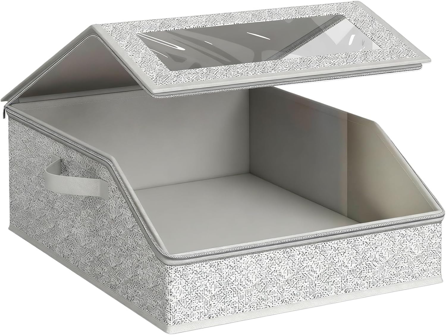 Hat Storage Container – Large Capacity Lid Bin, Durable Fabric Sorting Box, Space-Saving Closet Organizer | Home Studio Dresser Cabinet Dorm Shelf for Family Friends Accessories Scarves Gloves