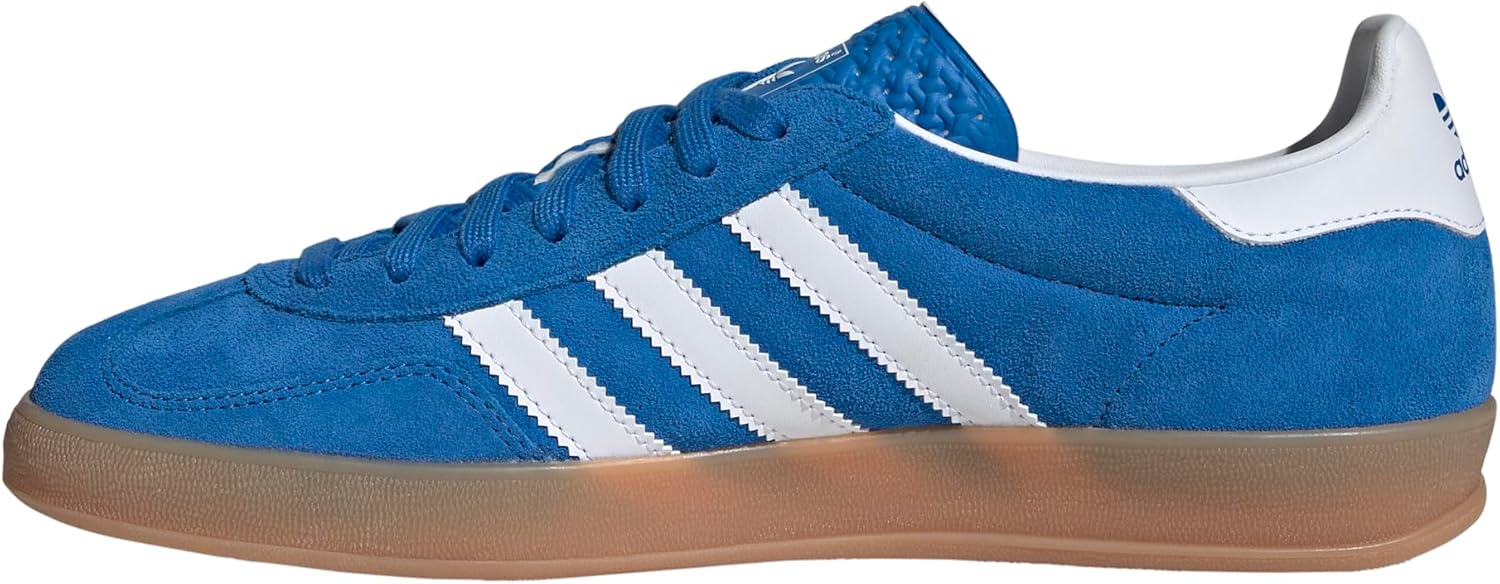 adidas Gazelle Indoor Men's Shoes, Blue Bird/Cloud White/Gum, Size 8 - Image 2