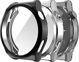 Protector Cover Case Compatible with Huawei Watch GT3 Pro 43MM 46MM,Soft TPU Bumper Anti-Scratch Protective Shell for Huawei Watch GT3 Pro Screen Protector Smartwatch Accessory