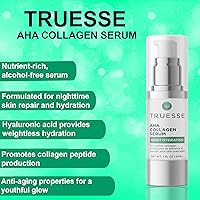 Vista 7 de AHA - Suero de colágeno - Suero para la cara - Péptido de colágeno - Hidratante nocturno - Suero antienvejecimiento - Suero facial durante la noche